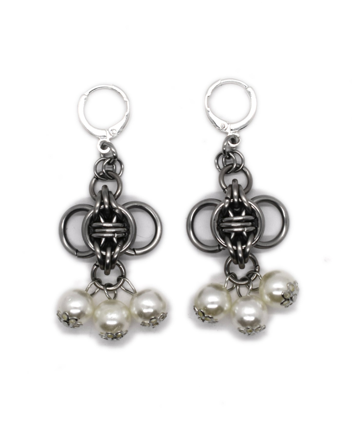 Pearl Heart Earrings