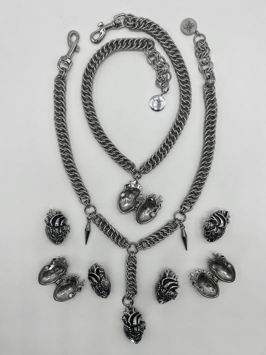 Anatomical Heart Locket Rosary