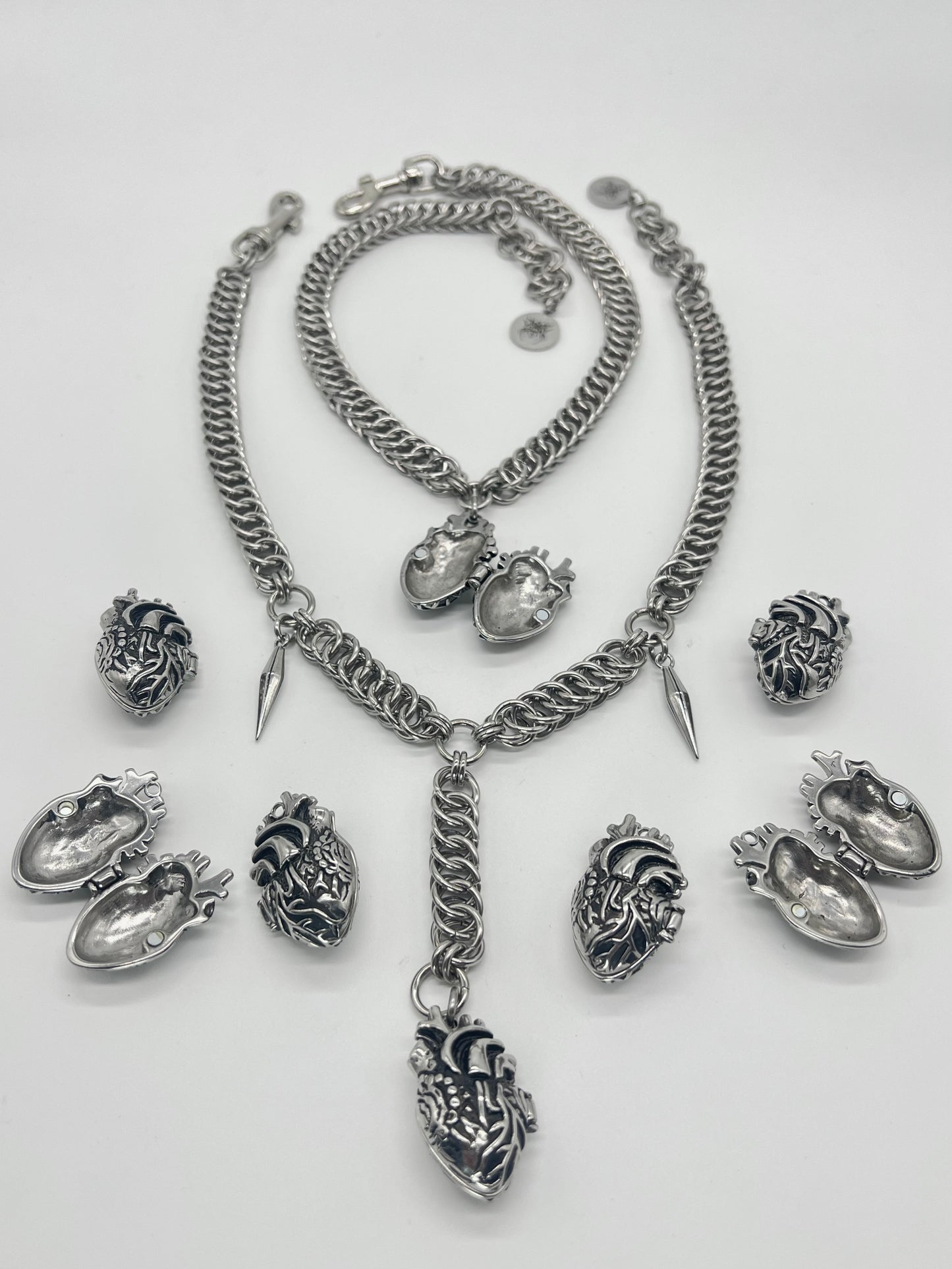 Anatomical Heart Locket Necklace