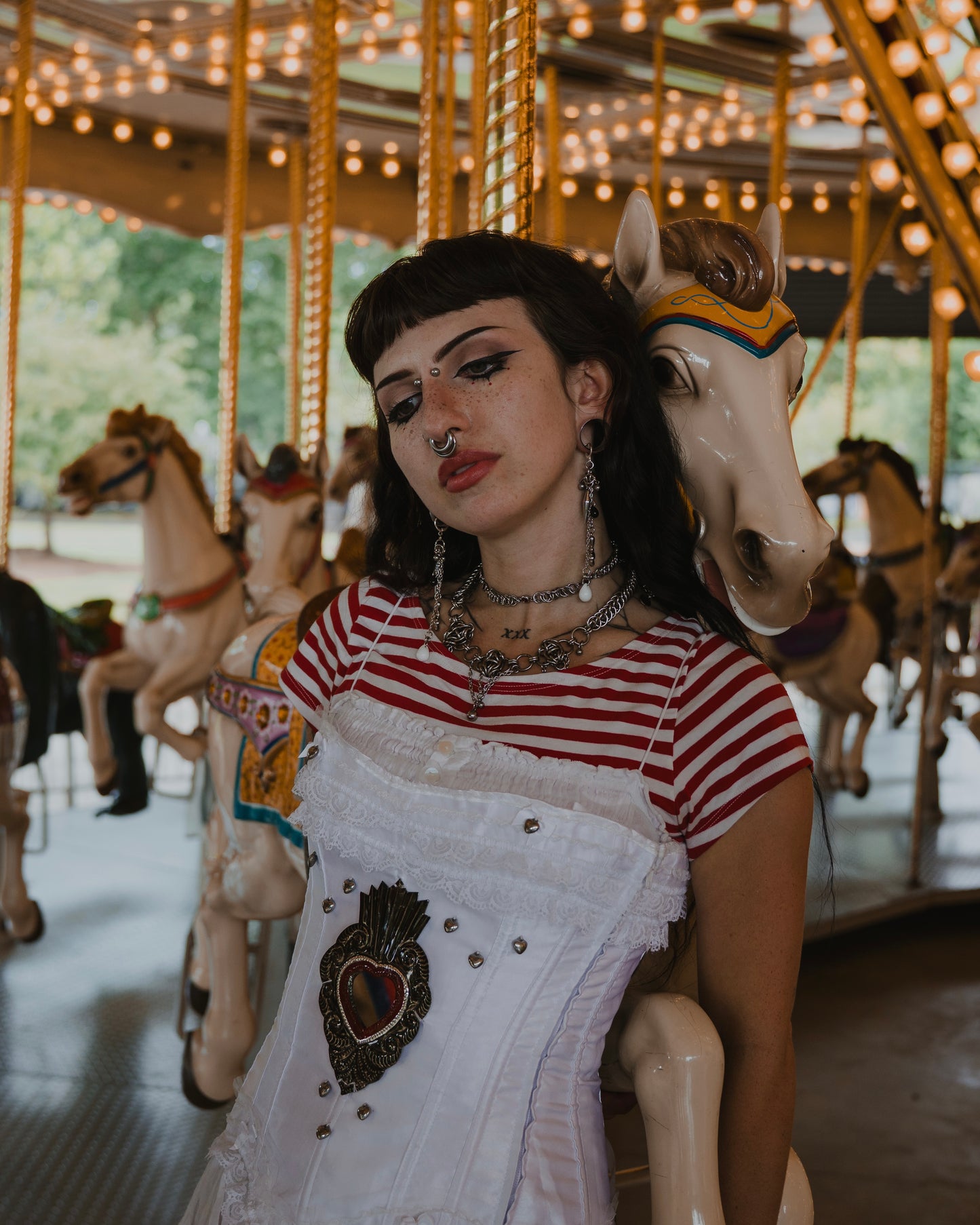 Sequin Centipede Choker