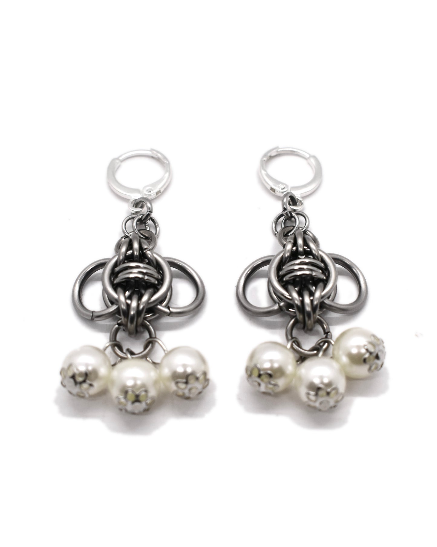 Pearl Heart Earrings