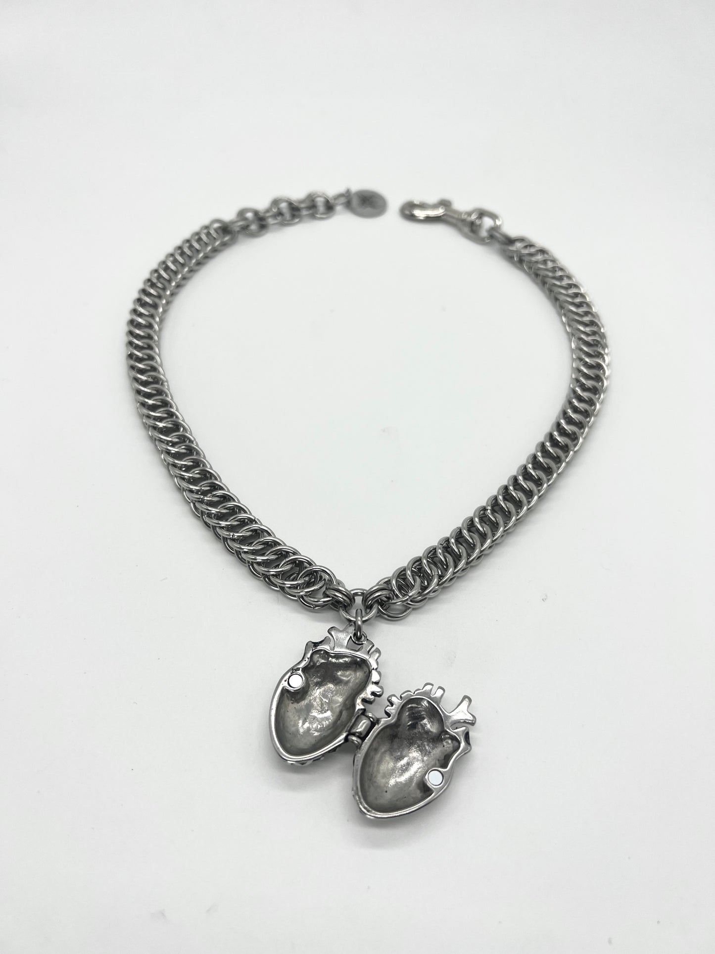 Anatomical Heart Locket Necklace