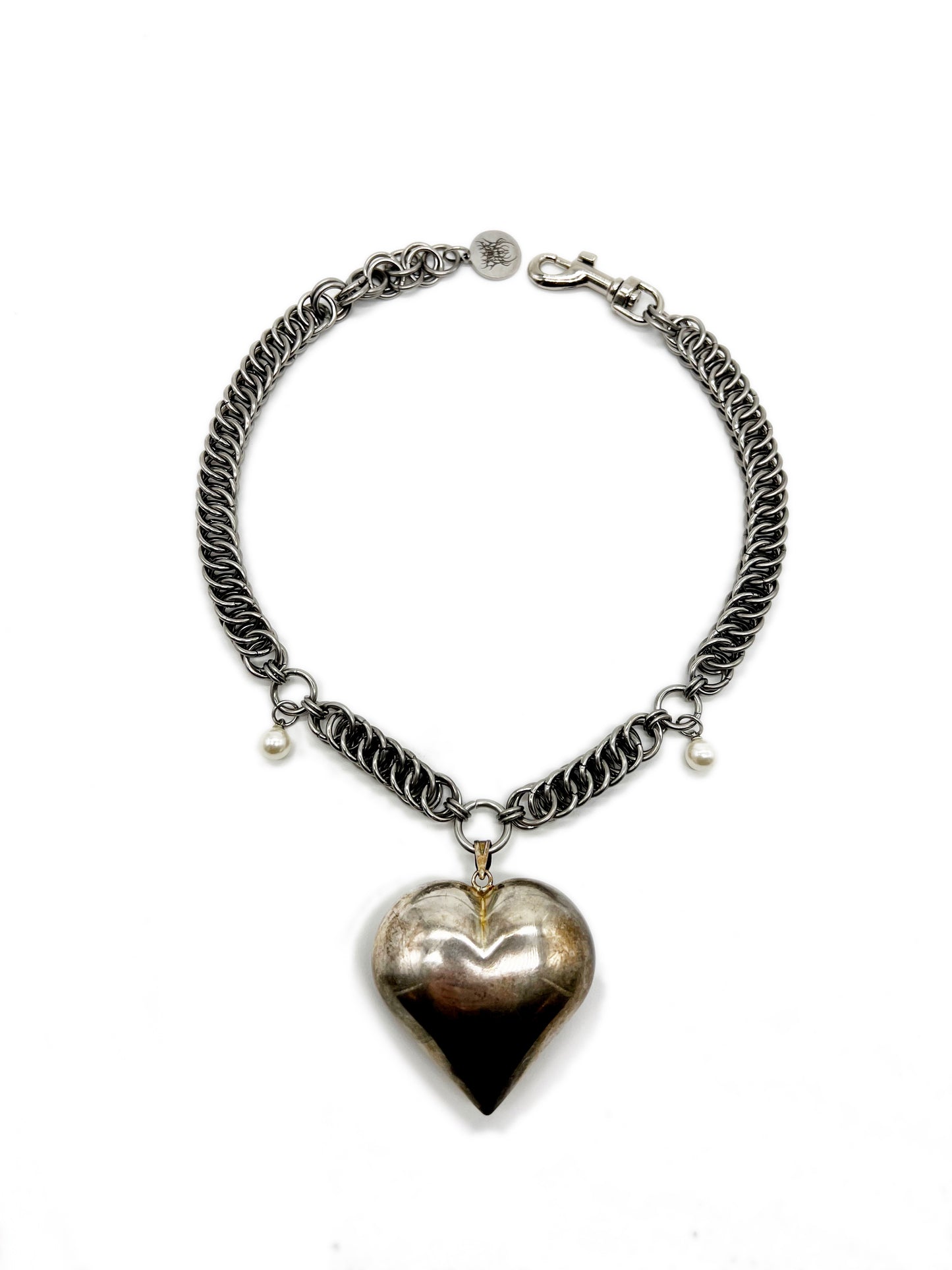 Metal Heart Spike Necklace