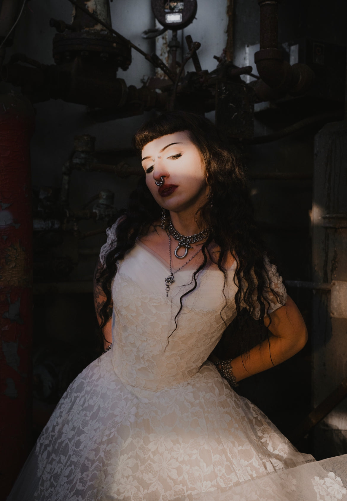 Barbed Wire Pendant Necklace