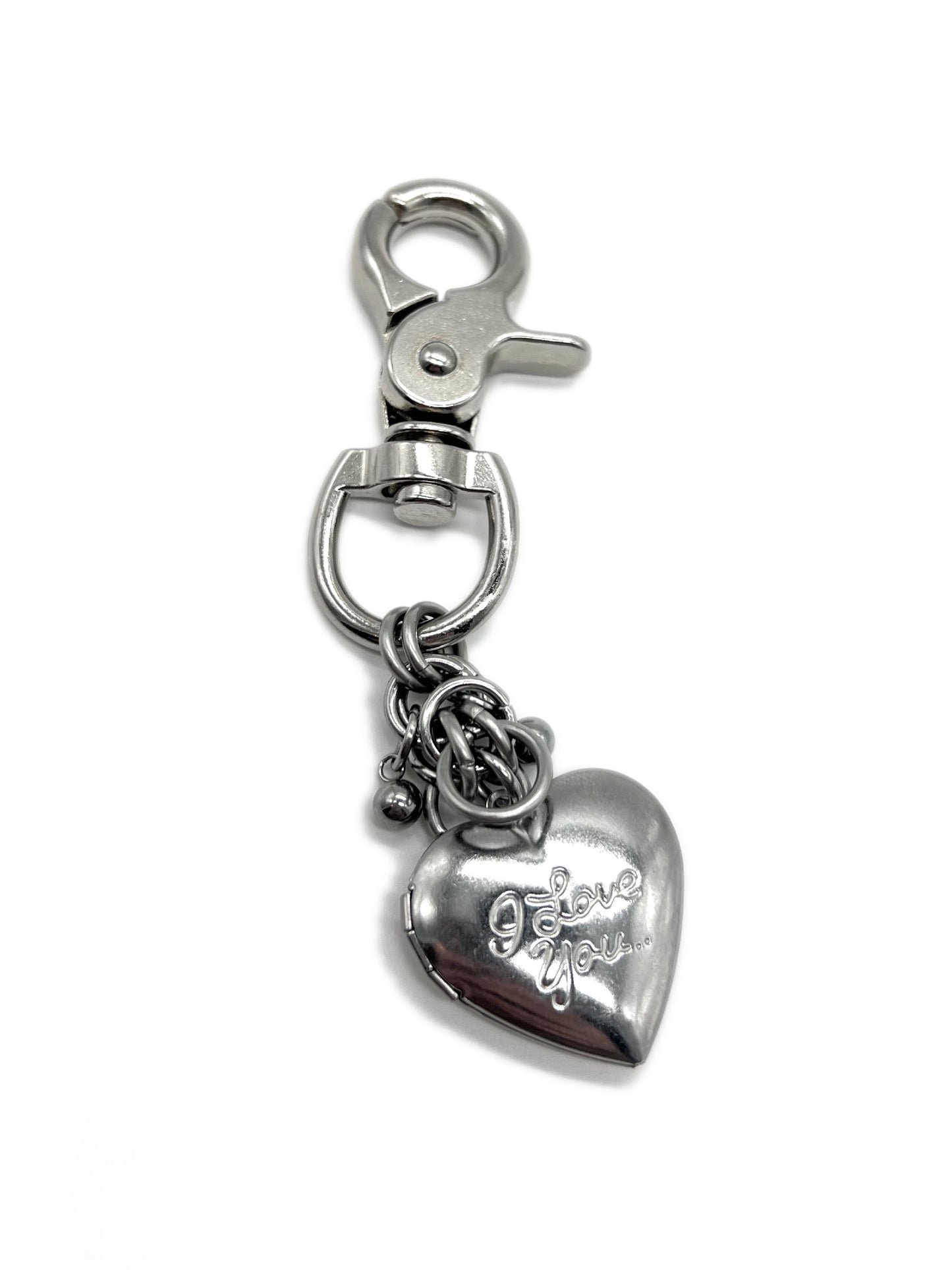 ILY Locket Keychain