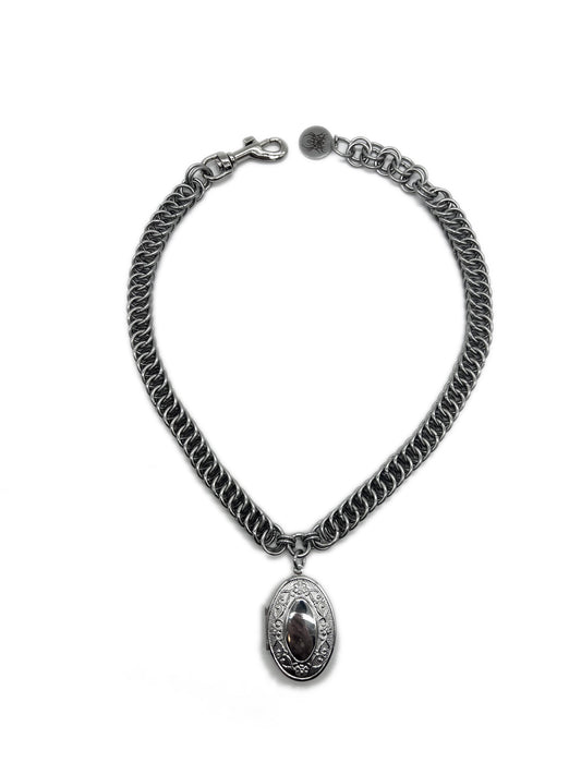 Oval Locket Necklace