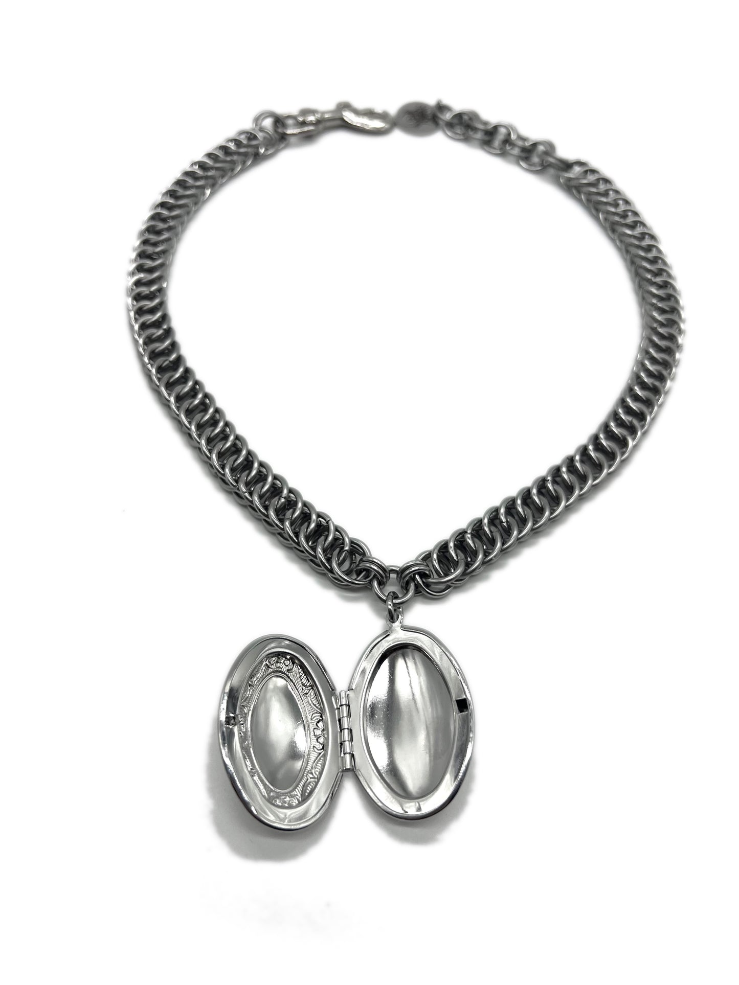 Oval Locket Necklace