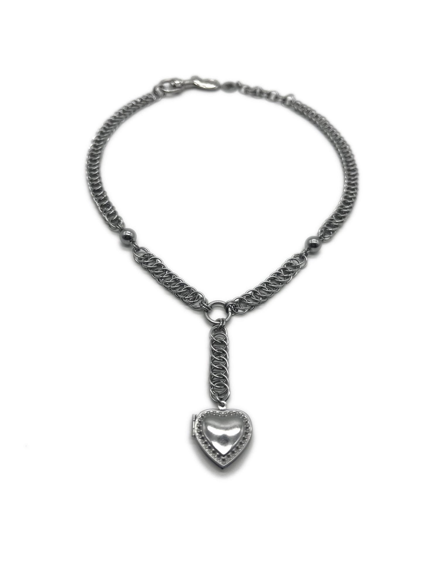 Centipede Locket Drop Necklace