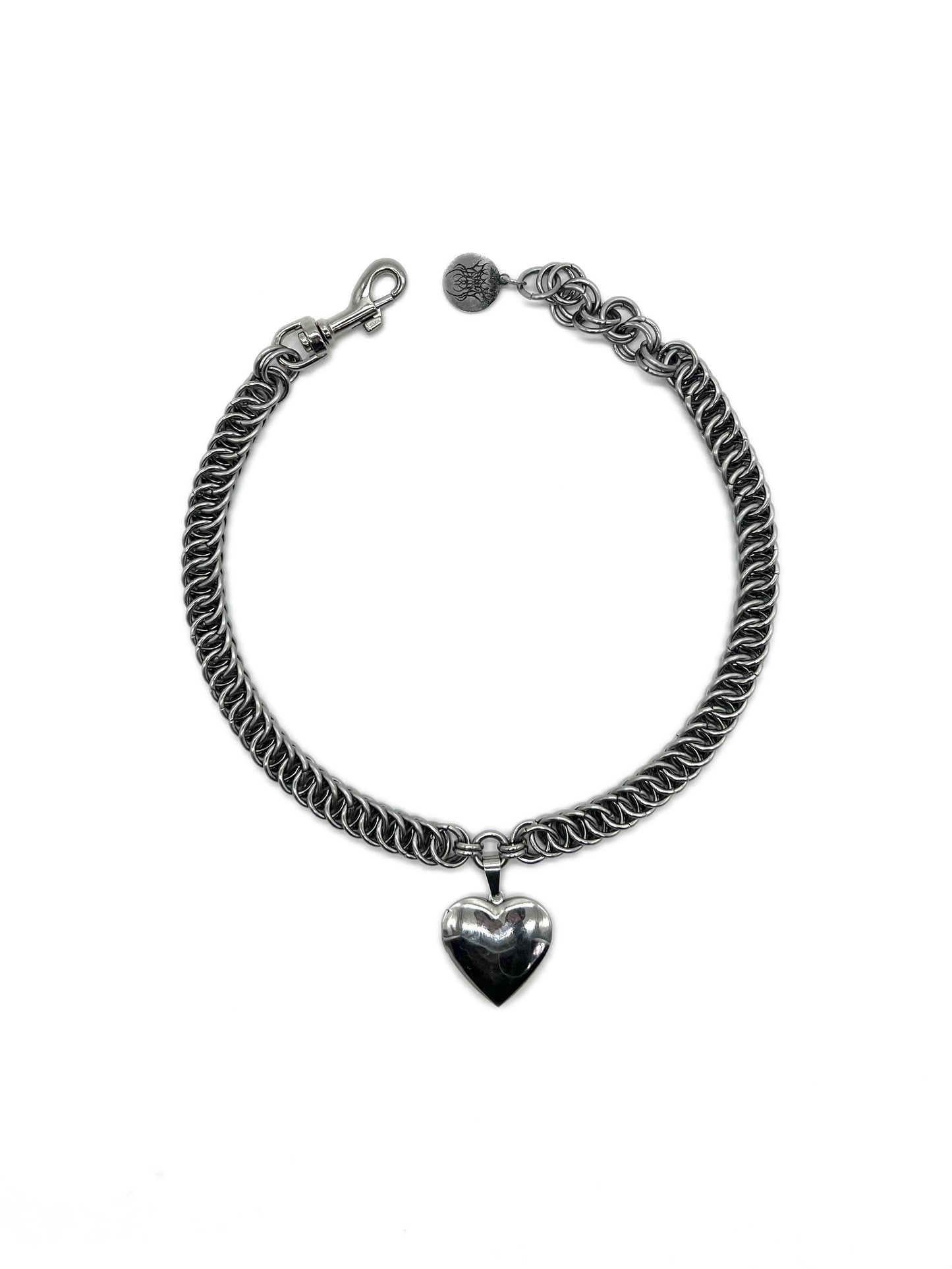 Silver Locket Choker