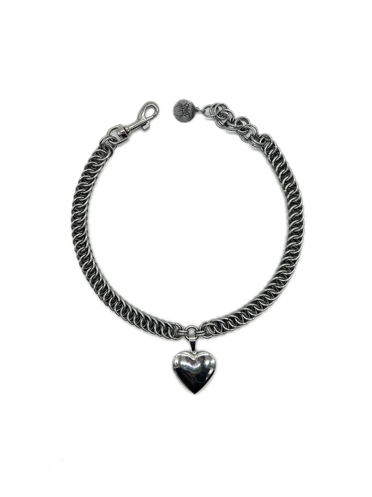 Silver Locket Choker