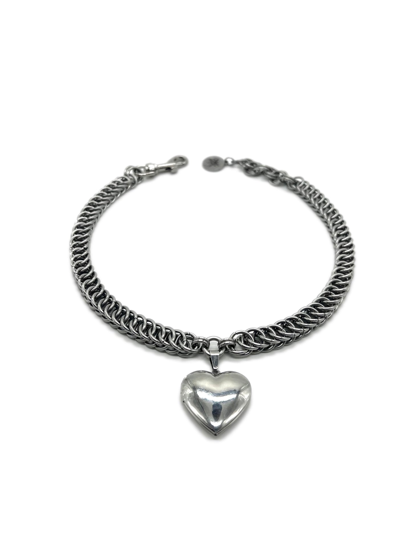 Silver Locket Choker