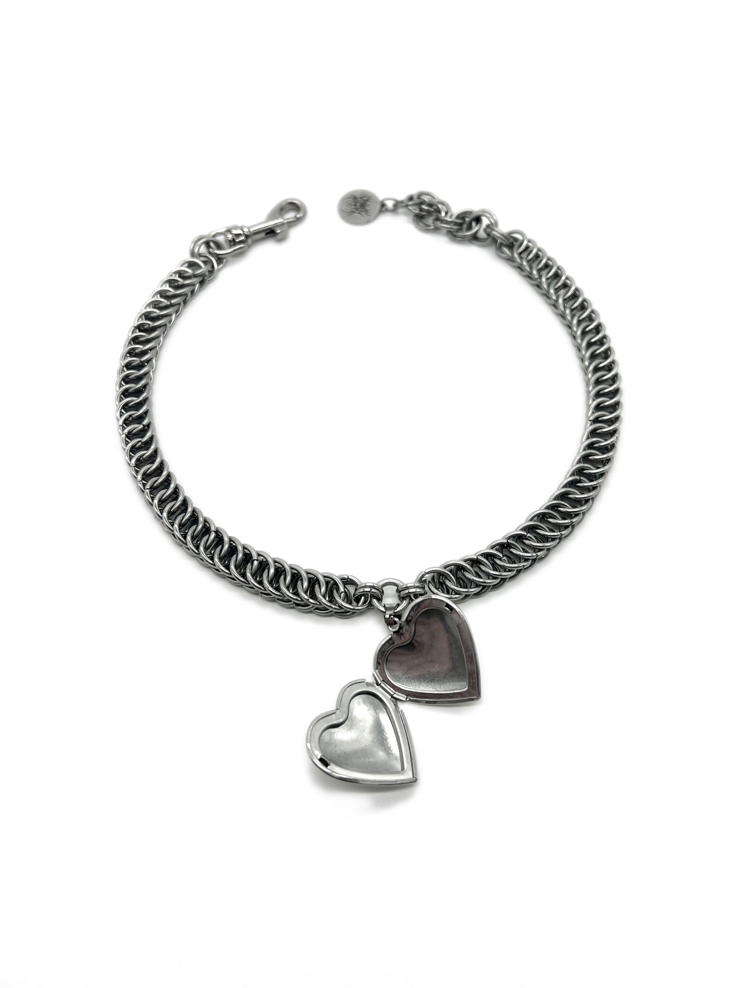 Silver Locket Choker