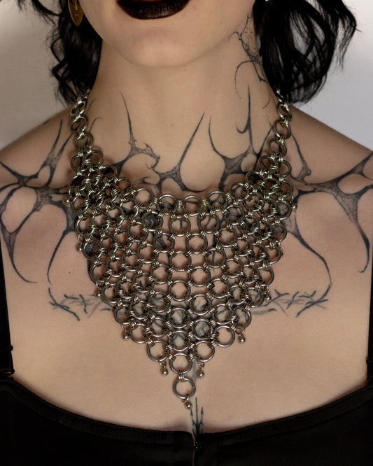 Cascading Cobweb Necklace