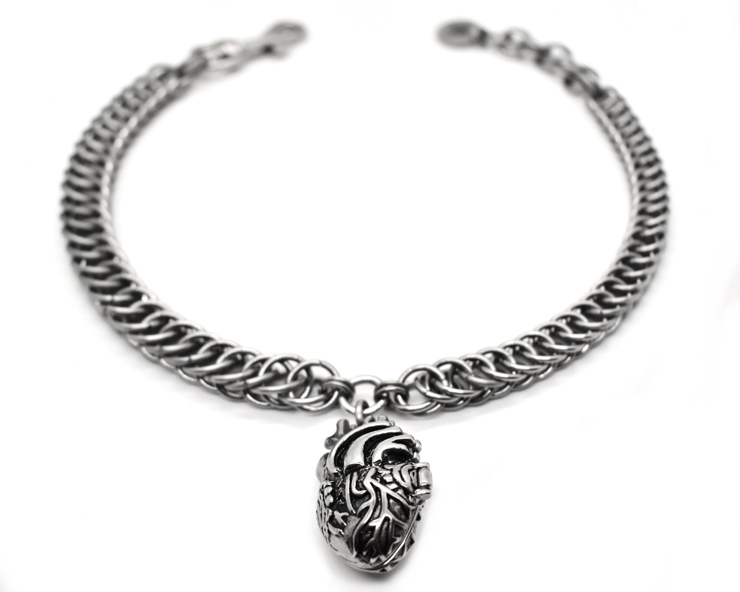 Anatomical Heart Locket Necklace